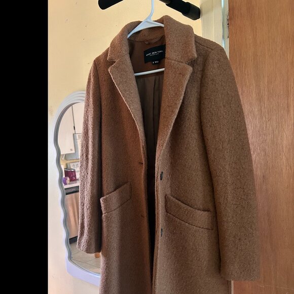 Marc New York by Andrew Marc Camel Fuzzy Teddy Long Coat - Picture 3 of 4
